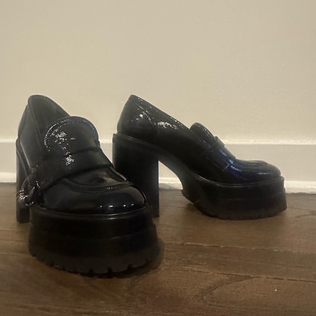 Brand New Agl Tasky Platform Block Heel Pumps Fit More So For Narrow Feet